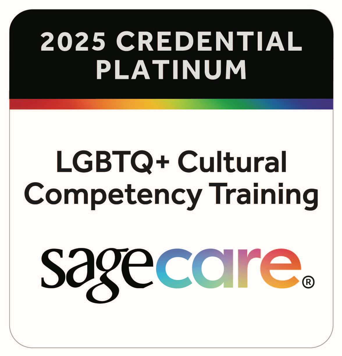 2025 Platinum credential: LGBTQ+ Cultural Competency training